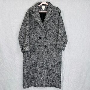 H&M Monteco S Collared Full Length Transition Fall Winter Coat Sustainable